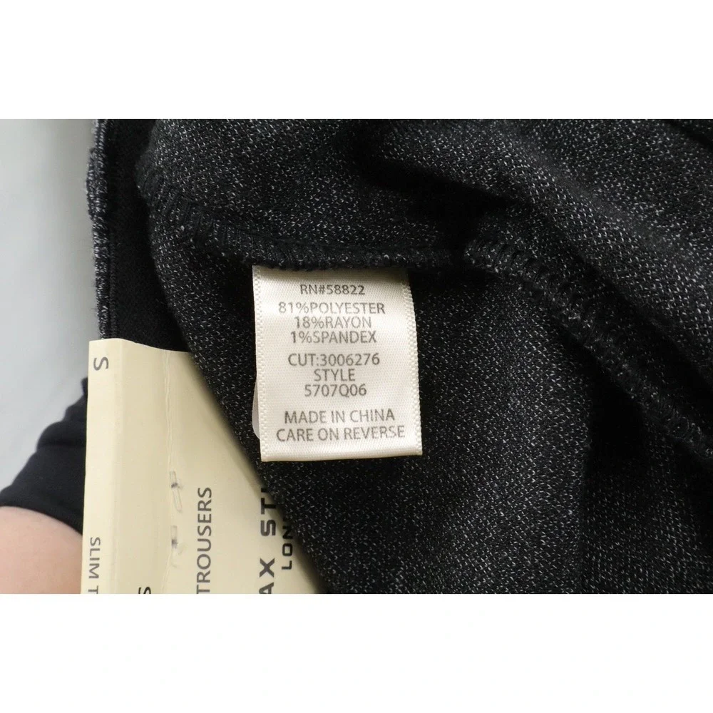 NWT Max Studio Womens Slim Trousers Gray Stretch Mid Rise Ankle Pants Small - Picture 11 of 12